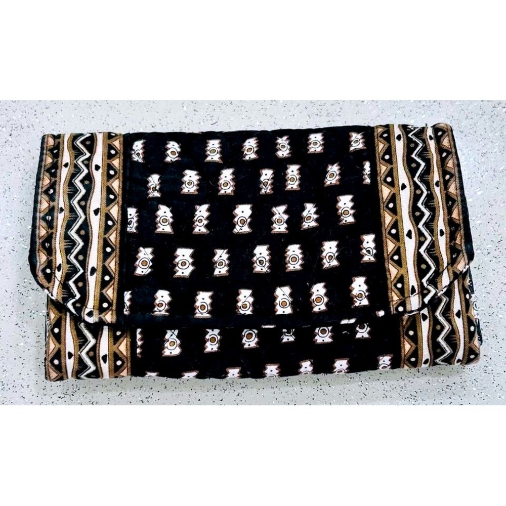 VTG. ~ Vera Bradley ~ Tri-Fold Wallet in the retired Tribel Zebra Print ~ Clean - Picture 1 of 10